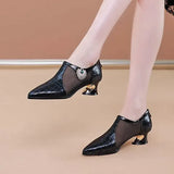 Femininas Women Cute Comfortable Beige Pu Leather High Heel Boots Ladies Casual Black High Quality Autumn Boots