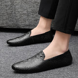 Men Shoes Moccasins genuine Leather Casual Driving slip on Shoes fashion Men Loafers outdoor Moccasins Italian Shoes for Men