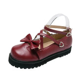 Kawaii lolita Shoes JK Uniform Shoes Mary Janes Shoes Woman lolita dress cosplay Shoes low heel women pink white