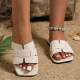 Breakj New 35-42 Women's Summer Large Size Wearing A Word Beach Soft Bottom Side Cold