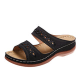 Breakj Summer New Women's Thick-Bottomed Slippers Large-Size Fish Mouth Thick Bottom Beach