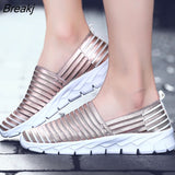 2023Women Shoes 2023 Comfortable Breathable Mesh Vulcanized Shoes Woman Lightweight Lazy Shoes Casual