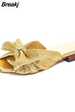 New 2023 Summer Outside Slipper Flat Sandals Woman Shoes Walking Comfy Leisure Beach Shoes Big Size