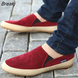Fashion Men Canvas Shoes Breathable Men's Casual Slip on Loafers Male Flats Shoe 2021 Fisherman Shoes Zapatos