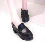 Mary Jane Small Leather Shoes Jk Shoes, A New Style College Style Thick-Heeled Retro Uniform In Spring