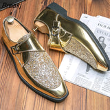 Shoes Shoes Men Casual Man Men's Summer Dress Patent Leather For Mens Gold Moccasins Business Pointed Bussiness