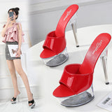 Breakj Patent Leather 15Cm Special High Heels With Sexy Waterproof Platform Hate Day Superb High Slippers Female