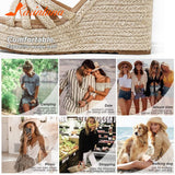 Platform Sandals For Women Wedges Ankle Strap Open Toe Espadrille Wedge Summer Women Sandals Shoes Great