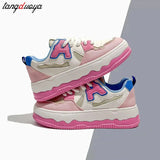 Platform Sneakers Women's Kawaii Sports Shoes Casual Comfortable Vulcanize shoes Harajuku Lolita shoes sneakers for