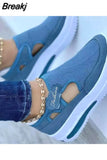 Womens Sneakers Casual Shoes Ladies Running Shoes Female Platform Shoes Mesh Breathable Comfort Women Sport Shoes