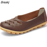 Women Flats Genuine Leather Shoes Woman Loafers Women Oxford Shoes Soft Leather Moccasins Casual Flat Shoes Female