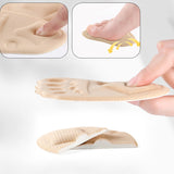 Women Forefoot Pad for Shoes Relief Forefoot Insert Half Size Insoles Non-slip Sole Shoe Breathable Sweat Absorbing Foot