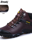 2023 Men Snow Boots Waterproof Men Footwear Winter Ankle Boots Fur Breathable Men Winter Shoes 3 Colors Male