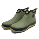 Men Waterproof Rain Boots Rubber Ankle Boots Light Outdoor Casual Fishing Boots Students Slip-on Rain Shoes Man Platform