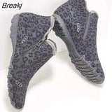 Brand Winter Boots Leopard Women Shoes Flat Casual Cotton Shoes Ankle Boots Thicken Warm Snow Boots Plush Couple