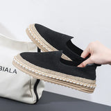Womens Flat Slip on Canvas Summer Strap Loafers 2023 Ladies Casual Comfort Shoes Female Sneakers for