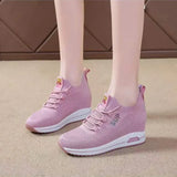 Women Wedges Platform Breathable Casual Woman Fashion Sneakers Height Increasing Vulcanize 2024 Zapatillas Deporte Zapatos