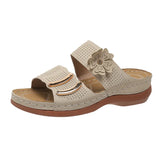 Women Wedges Sandals Premium Orthopedic Open Toe Sandals Vintage Anti-slip Leather Casual Female Platform Retro