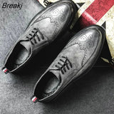 Arrival Retro Bullock Design Men Classic Business Formal Shoes Pointed Toe leather shoes Men Oxford Dress Shoes