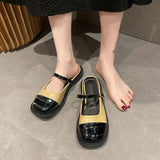For Women 2023 Female Shoes Slippers Soft Slides Cover Toe Low Shallow New Comfort Flat Basic Spring Fabric Retro