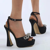 Heel Shoe Roman Style Navy Blue Pumps Sandals Ladies 2024 Basketball Platform Low-Heeled Orange Beige African Latest