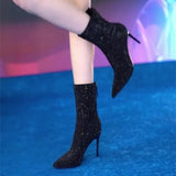 Spring and Autumn New Fashion Outwear Versatile Comfortable Slim Heel Back Zipper Women's Naked Boots Single