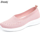 Women Flats Shoes Fashion Light Breathable Mesh Sneakers Outdoor Sports Running Shoes Designer Trainers Plus Size