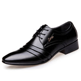 New Fashion Mens Leather Shoes Wedding Business Dress Nightclubs Oxfords Breathable Working Lace Up