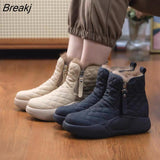 Women's Warm Shoes Casual Snow Boots Waterproof Anti-skid Long Plush Women's Boots Fashion Winter Women's Shoes Zapatos