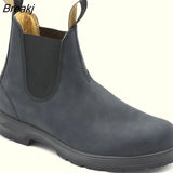 Leather Boots Men Chelsea Boot Handmade 2021 Autumn Winter Shoes Casual Comfortable Unisex Ankle Boots Zapatos De