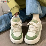 sneakers Women's Shoes Training Retro Spring New Thick-soled Students Casual All-match Niche Sports Trend Sneakers