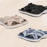 Women Wedge Sandals 2024 Open Toe Retro Thick Sole Slope Heel Slippers for Women Beach Comfortable Women's Casual