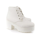 Size 41 Ankle Boots, Short Boots, Thick Heels, Martinson Pastry Tie, Thick Soles, High Heels, Single
