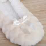 Fluffy Female Floor Slipper Women's Winter Shoes Warm Thick Fur Plush Anti-Skid Grip Sole Cute Funny Indoor Home House