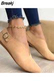 Women Loafers Retro Pointed Toe Suede Flat Shoes 2023 Summer Slip on Casual Shoes Female