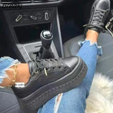 Women Wedge Heel Platform Sneakers 2022 Spring Autumn Casual Outdoor Walking Shoes Plus Size 43 Fashion Vulcanized Sports