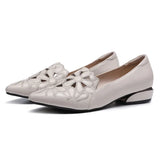New Mid Heel Casual Shoes for Women Heels Wedding Hollow Out Black Square Heel Formal Shoes Work Lady Fall Zapatilla