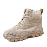 Military Combat Boots Men Genuine Leather US Army Hunting Trekking Camping Mountaineering Winter Work