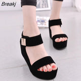 New Fashion Women's Sandals Trifle Platform High Heels Wedge Fish Mouth Roman Tide Shoes Women's