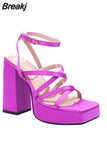 Platform High Heels Women Sandals 2023 Brand New Spring Summer Fashion Office Lady Women Shoes Sandals Walking