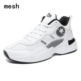 Men Running Shoes High Top Sneakers Women Breathable Gym Athletic Shoes White Sneakers Height Increasing Zapatillas De