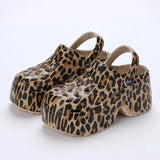 Thick Bottom Clogs for Women Closed Toe Chunky Platform Sandals Woman Summer 2023 Super High Wedge Heel Slippers