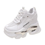 Wedge Heel Sneakers for Women 2023 New Breathable Chunky Platform Sports Shoes Woman Fashion Non Slip Thick Sole