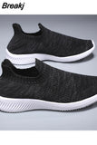Men Vulcanized Shoes 2023 High Quality Men Sneakers Slip On Flats Shoes Men Loafers Walking Outdoor Casual Shoes Plus Size