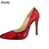 New Classic Sexy Pointed Toe 11cm mid High Heels Women Pumps Faux Suede Black red Office Party Wedding Shoes