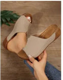 Breakj New Large-Size Women's Shoes Sandals Comfortable Slope And Slippers