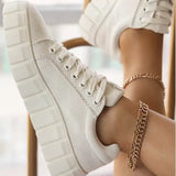 Brand New Casual Shoes Big Size Shoelaces Fashion Black Purple Leisure Woman Canvas Shoes Flats Zapatos Mujer