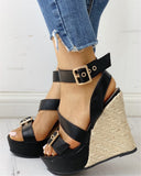 top quality big size 43 gladiator Women Wedges Shoes 2023 Summer Sandals Woman Sexy Party Platform High Heels Shoes