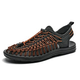 Men Shoes Designer Hand-woven Men Sandals Summer 2023 Breathable Loafer Men Casual Shoes Comfortable Fashion Beach Sandals