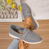 New Women Loafers Slip on Ladies Flats Brand Spring Autumn Casual Flat Shoes Leather Cashmere Single Shoes plus size